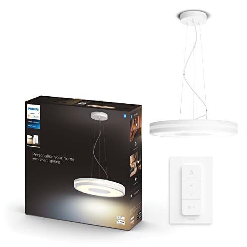 Philips Hue Being Hanglamp – Duurzame LED Verlichting – Warm tot Koelwit Licht – Incl. dimmer switch – Dimbaar – Wit