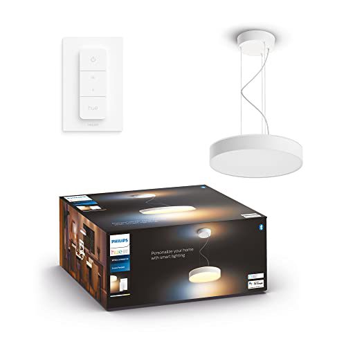 Philips Hue Enrave hanglamp – warm tot koelwit licht – wit – 1 dimmer switch