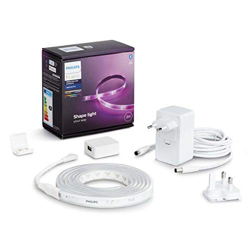 Philips Hue Lightstrip Plus basis 2 meter- White and Color Ambiance – Wit – 20W – Bluetooth – V4 – incl. Voeding