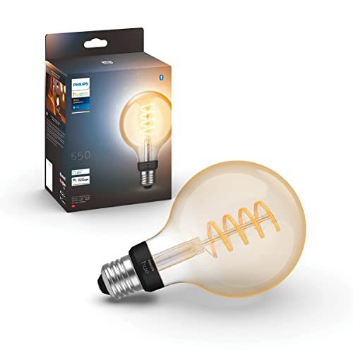Philips Hue Filament Lichtbron E27 Globelamp G93 – warm tot koelwit licht – klein – 1-pack – Bluetooth