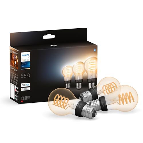 Philips Hue filament standaardlamp A60 – warm tot koelwit licht – 3-pack – E27