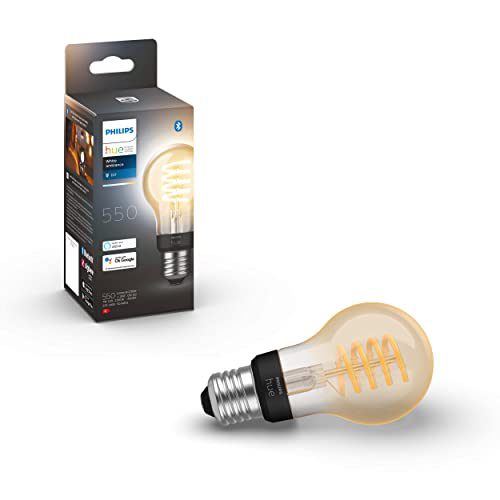 Philips Hue Filament Lichtbron E27 standaardlamp A60 – warm tot koelwit licht – 1-pack – Bluetooth