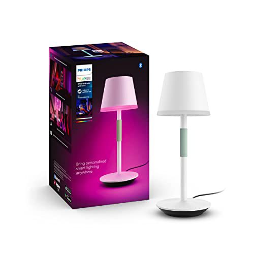 Philips Hue Go draagbare tafellamp – wit en gekleurd licht – wit