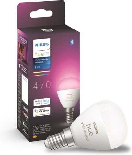 Philips Hue kogellamp – wit en gekleurd licht – 1-pack – E14