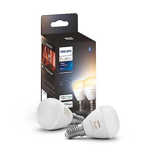 Philips Hue kogellamp – warm- tot koelwit licht – 2-pack – E14