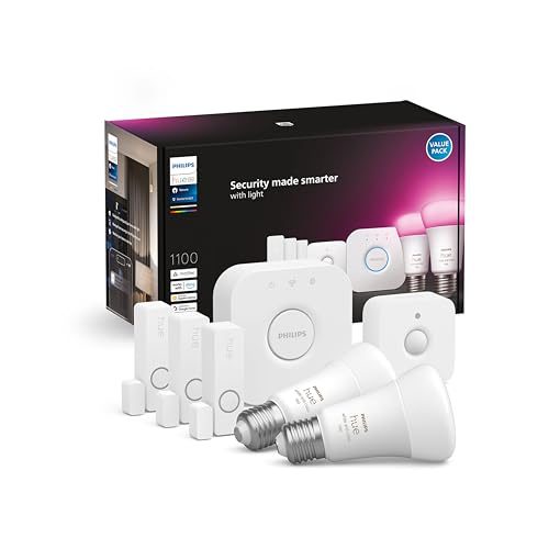 Philips Hue Secure starterkit – wit en gekleurd licht – E27