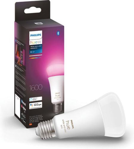 Philips Hue standaardlamp E27 Lichtbron – wit en gekleurd licht – 1-pack – 1600lm – Bluetooth