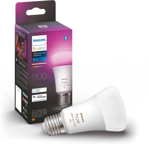 Philips Hue standaardlamp E27 Lichtbron – wit en gekleurd licht – 1-pack – 1100lm – Bluetooth