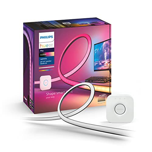 Philips Hue starterkit – Play gradient lightstrip PC monitor – wit en gekleurd licht – 24-27 inch monitor