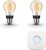 Philips Hue Starterspakket Filament E27 Lichtbron met Bridge – White – Ø 60 mm – 2 x 7W – Bluetooth