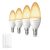 Philips Hue Uitbreidingspakket White Ambiance E14 – 4 Hue Kaarslampen en Dimmer Switch – Warm tot Koelwit Licht – Dimbaar