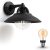Philips Mygarden Cormorant Wandlamp Buiten – Muurlamp – Tuinverlichting LED Buiten – Buitenlamp – Incl. Philips Hue White Filament Standaardlamp E27 – Zwart