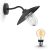 Philips Mygarden Hammock Wandlamp Buiten – Muurlamp – Tuinverlichting LED Buiten – Buitenlamp – Incl. Philips Hue White Filament Standaardlamp E27 – Zwart