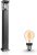 Philips Patio Sokkellamp – Staande Buitenlamp – Groot – 104 cm – Buitenverlichting – Tuinverlichting – Incl. Philips Hue White Filament Standaardlamp E27 – Grijs